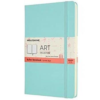 Moleskine Large Art Collection Bullet Notebook - Aquamarine
