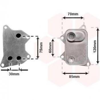Enfriador de aceite VAN WEZEL 58013723