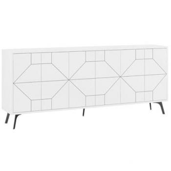 Aparador Calicosy con 6 puertas decoradas L184 cm - Dune