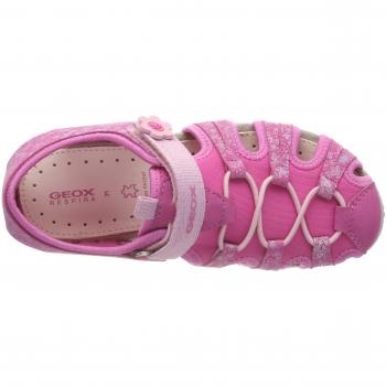 Geox Jr Roxanne B, Girl's Closed Toe Sandals, Pink