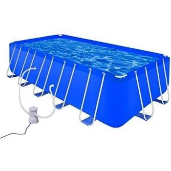 vidaXL Piscina con Bomba de Acero 540 x 270 x 122 cm