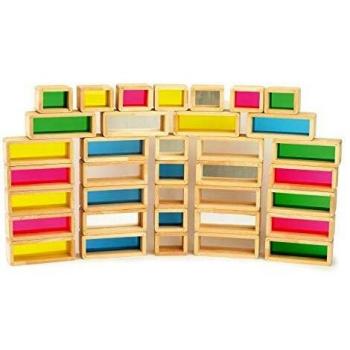 Rainbow Giant Building Bricks - 36 Pieces