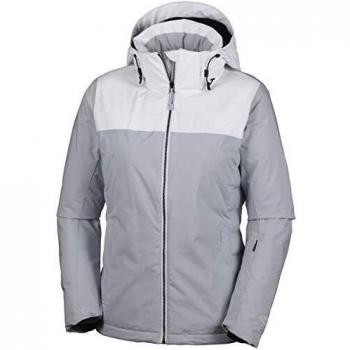 Columbia Snow Dream – Chaqueta de esquí para Mujer, Mujer, Color Cirrus Grey Heather/Blanc, tamaño XL
