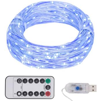 vidaXL LED String Lights - 300 LEDs, Blue, 30 m