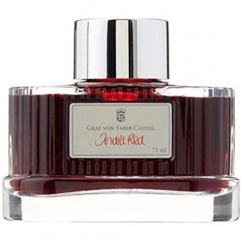 Tintero de Vidrio Rojo Indio de 75 ml Graf von Faber-Castell