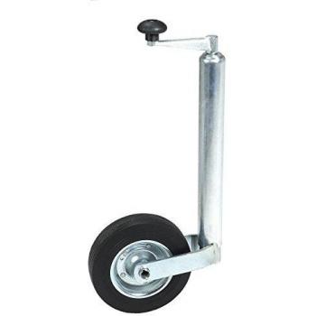 Rueda de soporte para remolque HP Autozubehör 25.287 con neumático de goma sólida, 1 pieza