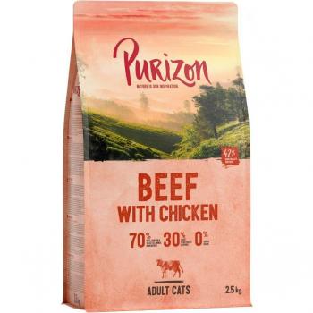 Purizon Adult Beef & Chicken Grain-Free Cat Food - 2.5 kg