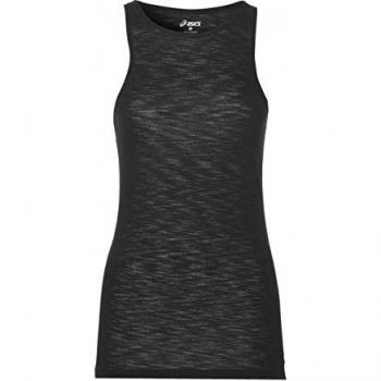 Asics Slim Camiseta de Tirantes, Mujer, Negro