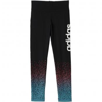 adidas YG W CO Tight - Pantalón para niñas, color negro / blanco, talla 128