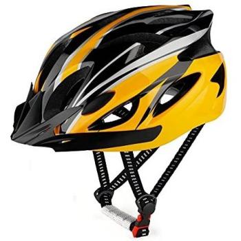RaMokey Casco de Bicicleta para Adultos,Casco de Bicicleta de montaña con Visera extraíble y Acolchado,Casco Ajustable 57-63cm