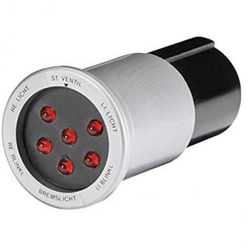 Tester de toma de remolque HELLA 8PD 004 508-011 - Unidad de prueba para enchufe de remolque - 24V