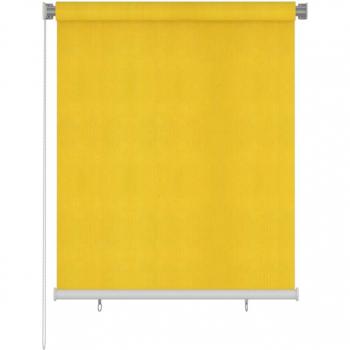 Cortina al aire libre del rodillo HDPE amarilla 120x140 cm