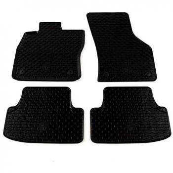 vidaXL Juego Alfombrillas de Coche a Medida Goma 4 Piezas Esterillas Alfombras