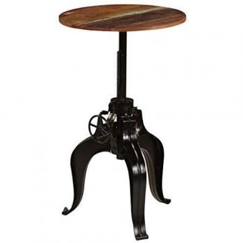 vidaXL Madera Maciza Mesa Bar Reciclada 60x