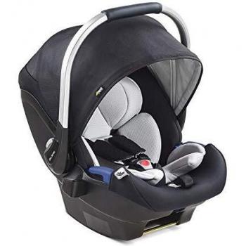 Hauck iPro Baby i-Size - Portabebés de nacimiento con reductor recién nacido de dos piezas, evolutiva, ligera, compatible con Base Isofix de Hauck, silla de auto para bebé grupo 0+ hasta 13 kg, Negro