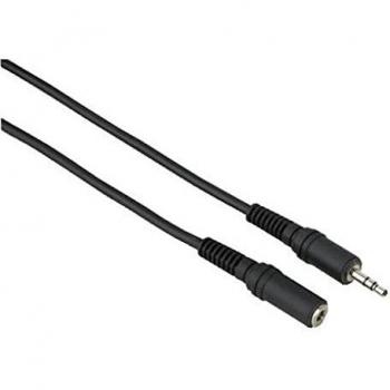 Hama 43415 - Alargador de Cables 3.5 mm, Negro