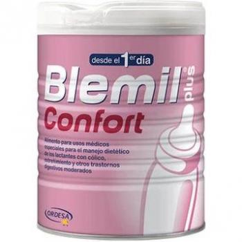 Blemil Confort 800g - Leche de fórmula para lactantes, con proteínas adaptadas, rica en nutrientes esenciales, contiene prebióticos y probióticos para favorecer la salud intestinal, sin aceite de palma, indicada para bebés desde