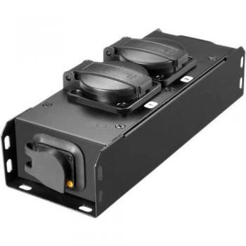 Adam Hall PROPORT 2 T IP54 Power Strip with 2 Schuko Sockets