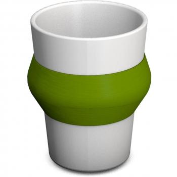 Ornamin 11071 304 Taza Infantil, melamina, Verde, 7 cm