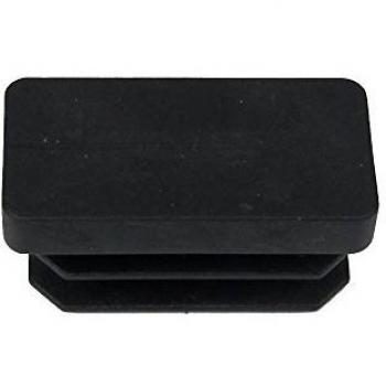 Contera Rectangular Negra 15x30mm. Blister 4 piezas.