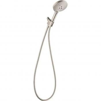 Hansgrohe Raindance Select S 120 Handheld Shower Set - 3-Spray PowderRain, 1.75 GPM, Brushed Nickel
