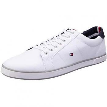 Tommy Hilfiger Men's Harlow 1D Canvas Trainers - White - Size: 10 UK