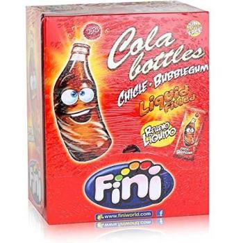 Fini Chicles Botellas de Cola con Relleno Líquido 200 Unidades