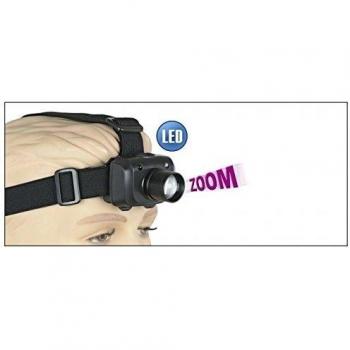 Albainox 12186 Linterna frontal ZOOM Led 3W 3 Funciones