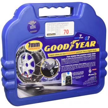 Goodyear 77952 G7 Cadenas de nieve 7 mm para coche, Talla 070, Primera calidad Homologación TUV y GS ÖNORM