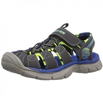 Skechers Relix, Sandalias Niños, Grey/Blue, 32 EU
