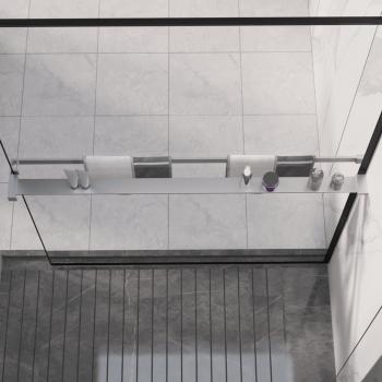 Estante de pared de ducha aluminio 115 cm toallero vidaXL Color Blanco, Plateado, Negro y más