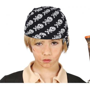 Gorro Pañuelo Pirata Calavera infantil de Guirca