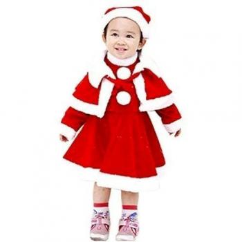 Waboats Mamá Noel Disfraz Santa Vestido Conjunto Navidad Bebé Niñas As Picture 12-24 meses