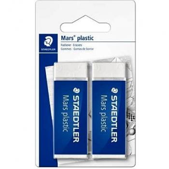 Gomas de Borrar Staedtler Mars Plastic - Paquete Doble Sin Ftalatos ni Látex
