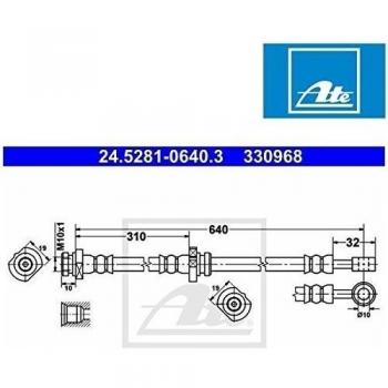 Ate 24.5281-0640.3 Accesorios y Mangueras de Frenos