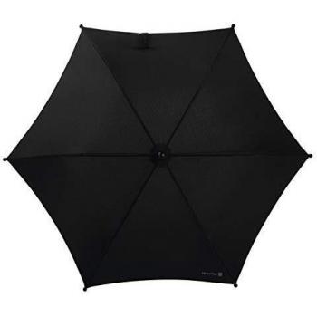 Sombrilla Universal Mamas & Papas con Tela UPF 50+, Sujeción Fácil y Brazo Ajustable para Silla de Paseo, Color Negro