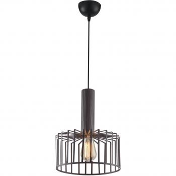 Lámpara colgante Dayton de metal bronce, 1 bombilla, dimensiones 25x26,8 cm