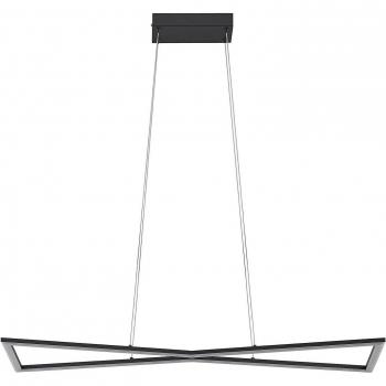 Lámpara colgante LED Lindby Arischa moderna en gris, hecha de metal, para salón y comedor, con 1 bombilla