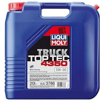 Aceite de motor LIQUI MOLY Top Tec Truck 4350 5W-30 - 20 Litros, tecnología sintética para vehículos MERCEDES-BENZ y TOYOTA