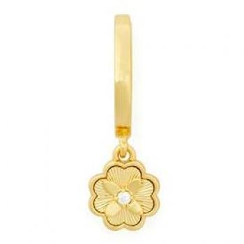Kate Spade New York Gold Heritage Bloom Huggie Hoop Earrings - One Size