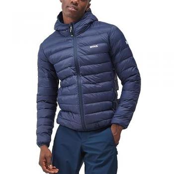 Chaqueta Acolchada con Capucha Regatta Marizion Azul para Hombre, Repelente al Agua y Ligera, Ideal para Actividades al Aire Libre