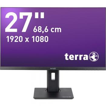 Monitor TERRA 27 LED Full HD 1920x1080, Negro, HDMI/DP/USB-C, Tiempo de respuesta 5 ms, GREENLINE PLUS