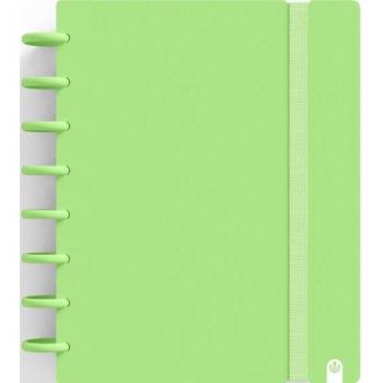 Cuaderno Ingeniox A5 80h Cuadrícula Verde Pastel