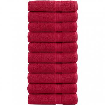 Toallas de ducha vidaXL 10 unidades 100% algodón 70x140 cm 600 gsm Color Negro, Rojo, Rosa y más