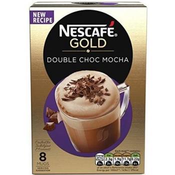 NESCAFÉ GOLD Double Choc Mocha Coffee, 8 Sachets