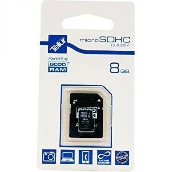 Tellur TLL521031 - Tarjeta de memoria de 8 GB micro SD HC y adaptador