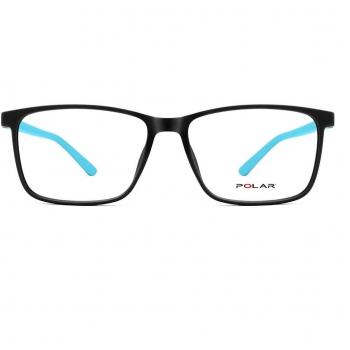 Gafas Recetadas Polar 536 con Clip-On 47 para Hombre Negras, Armazones Negros, Lentes Recetados