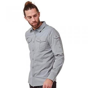 Craghoppers Camisa NL ADV LS, Nube Gris, L para Hombre