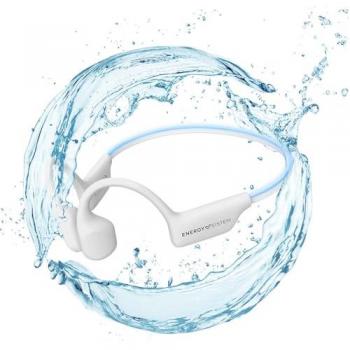 Auriculares Deportivos Bluetooth 5.4 Energy Sistem Aquasport MP3 Sumergibles IPX8 Blancos