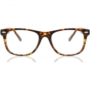 Cuadrado Montuta Completa Acetato Tortoiseshell Gafas Recetadas para Hombre - Gafas Anti-Azules - SmartBuy Collection